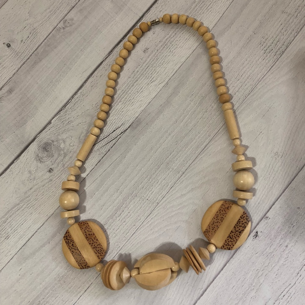 Wooden Beaded Necklace